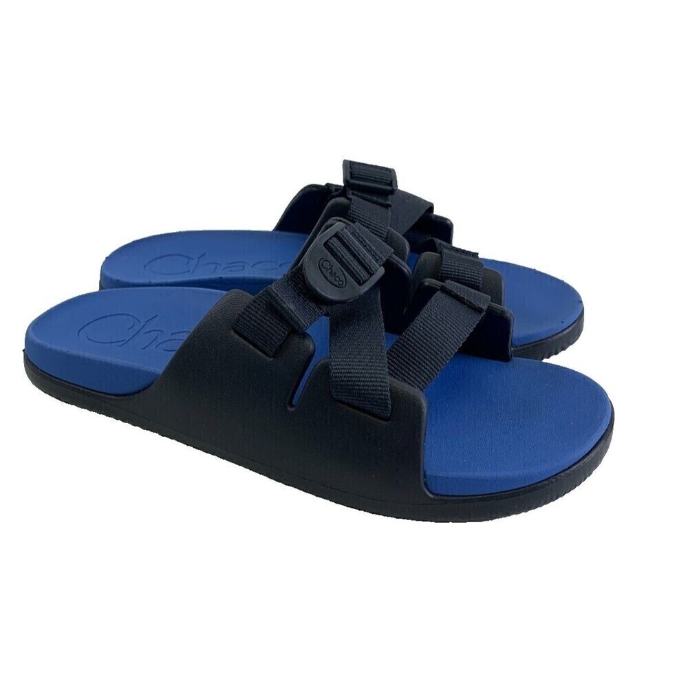 Chaco Kids Chillos Slides Sandals Active Blue Navy Adjustable JCH180313 Kids 5